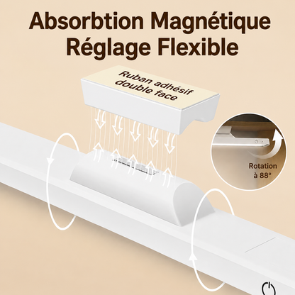 lampe de bureau sans fil fixation pratique