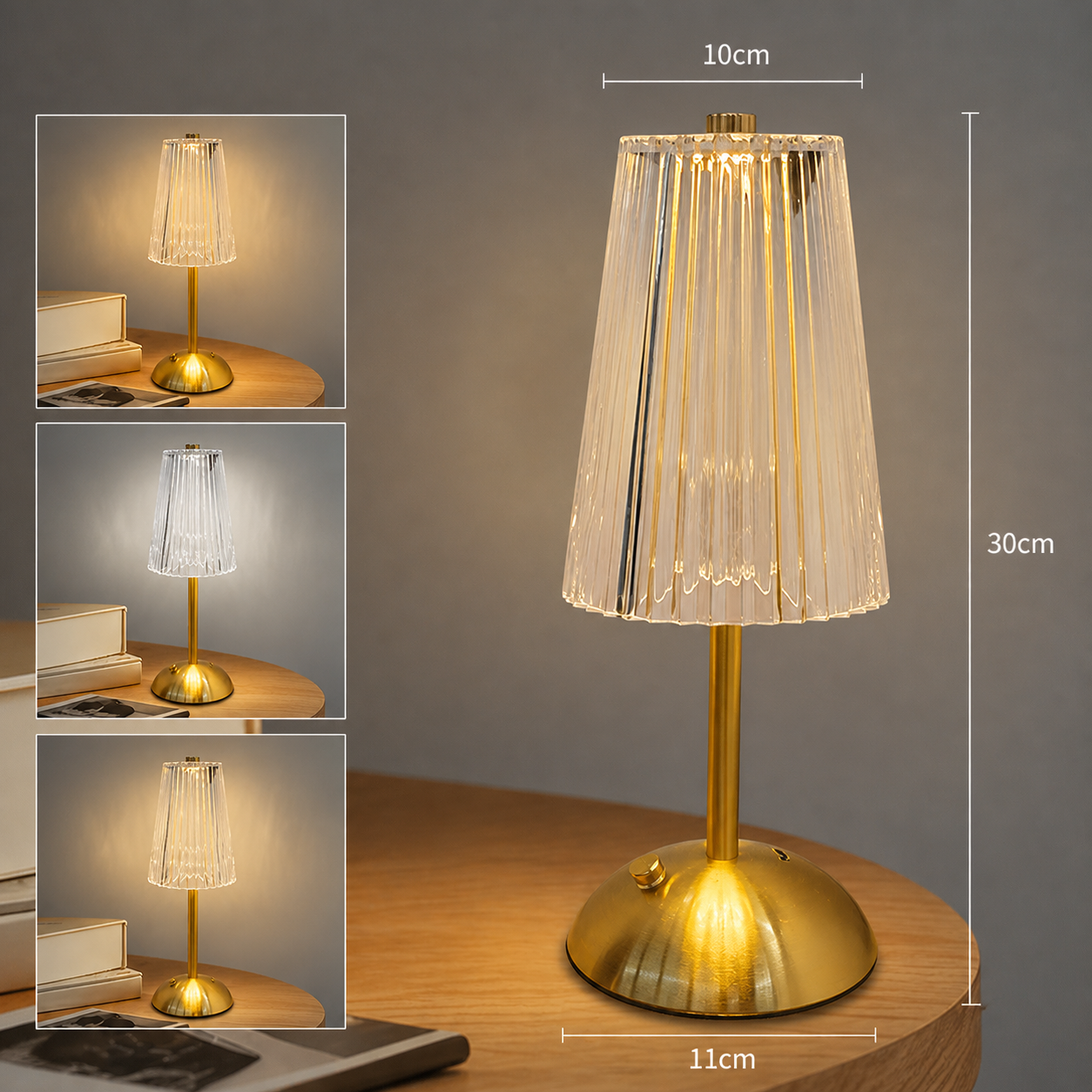 Lampe de table sans fil | Tactile Rechargeable